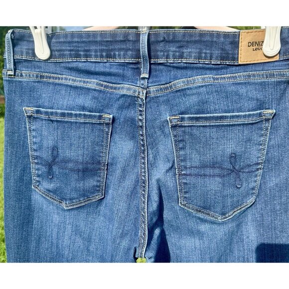 Levi's Denizen Mid Rise Bootcut Jeans Women's 12S 31x30 Blue Southwestern Casual - Picture 10 of 12